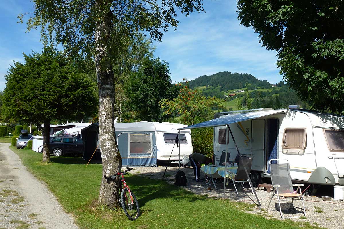 Wintercamping, Saisoncamping und Dauercamping im Allgäu in Bayern